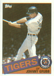 1985 Topps Baseball Cards      643     Johnny Grubb